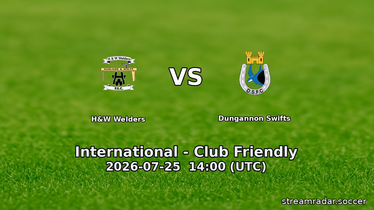 H&W Welders vs Dungannon Swifts