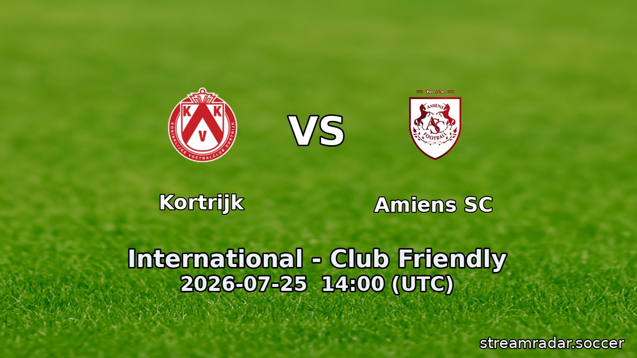 Kortrijk vs Amiens SC