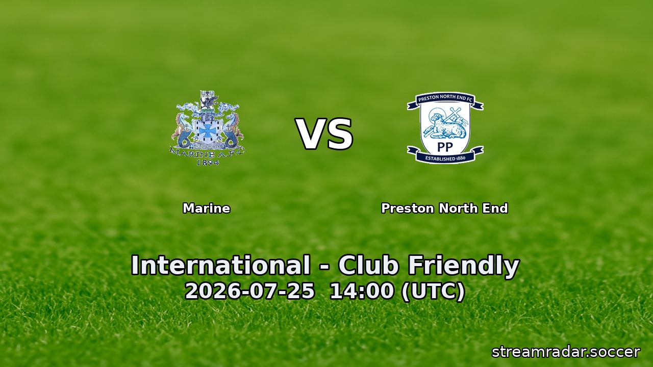 Marine vs Preston North End