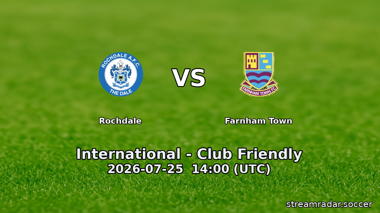 Rochdale vs Farnham Town