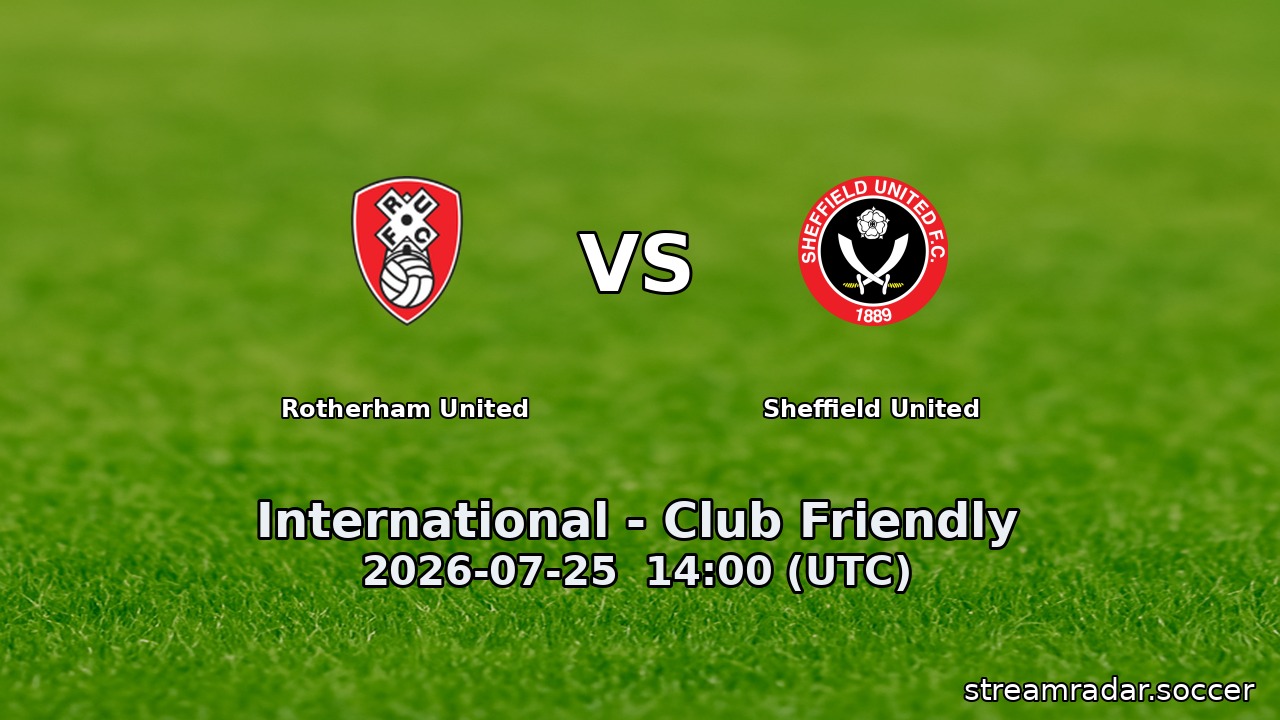 Rotherham United vs Sheffield United