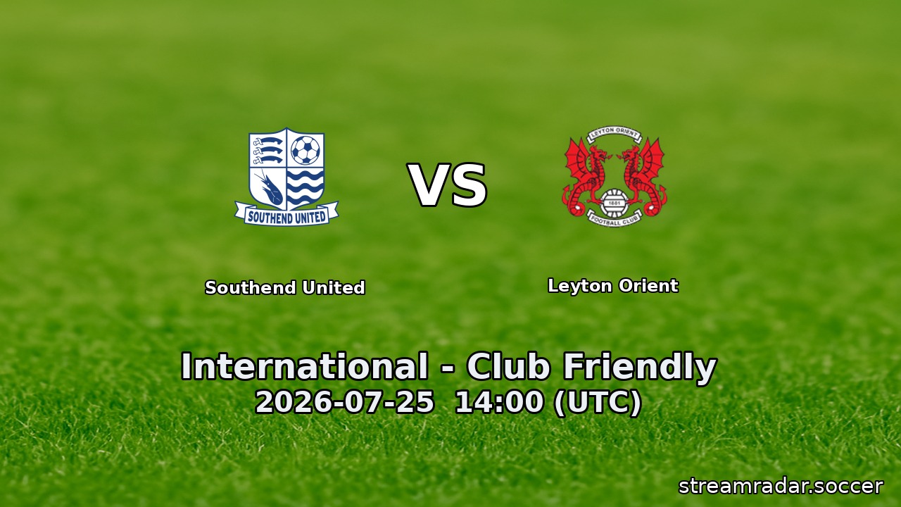 Southend United vs Leyton Orient