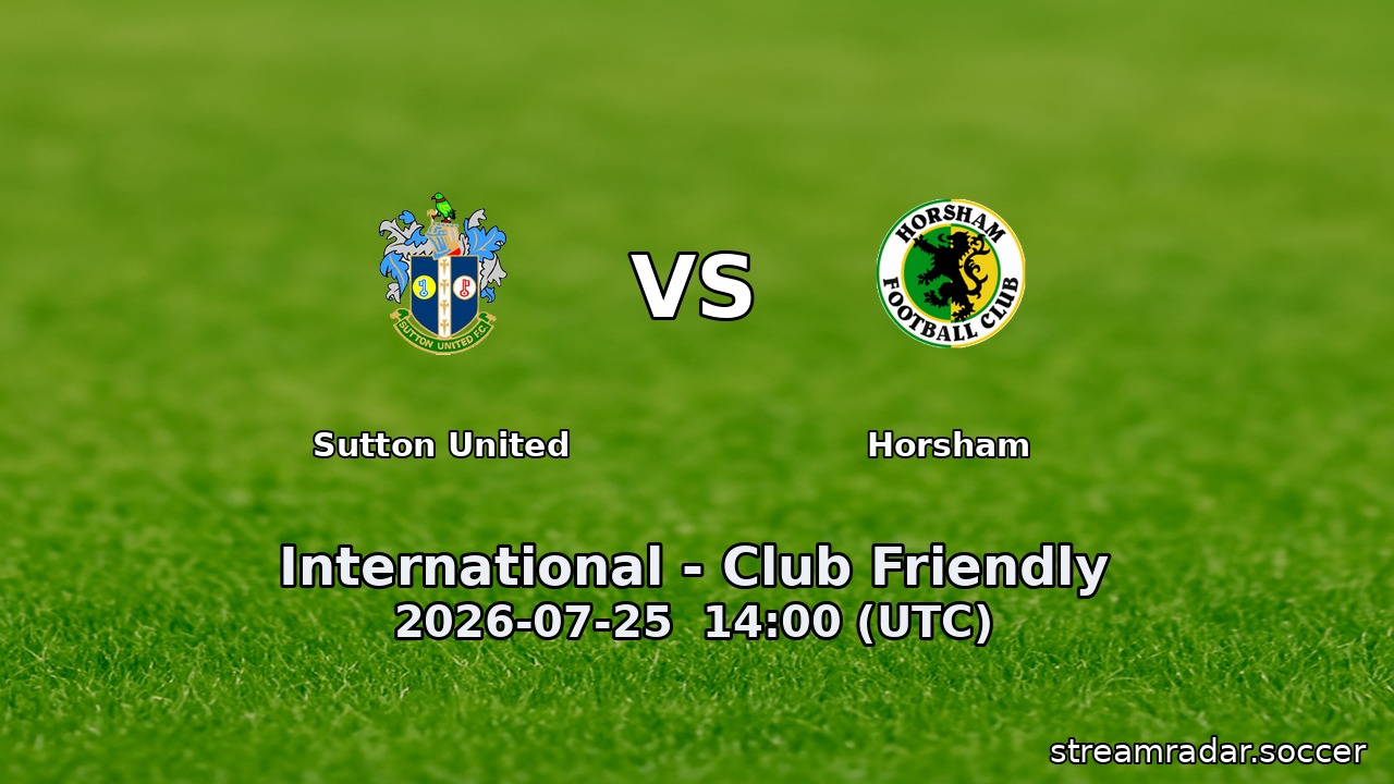 Sutton United vs Horsham