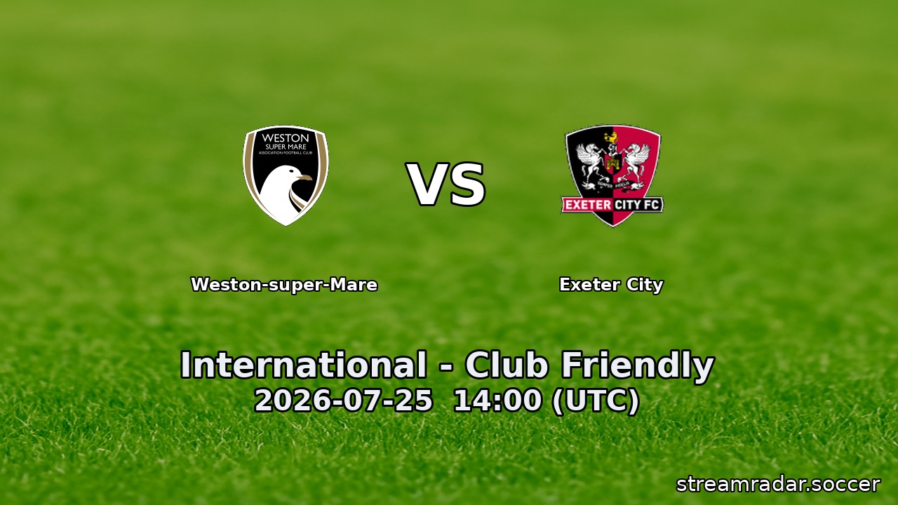 Weston-super-Mare vs Exeter City