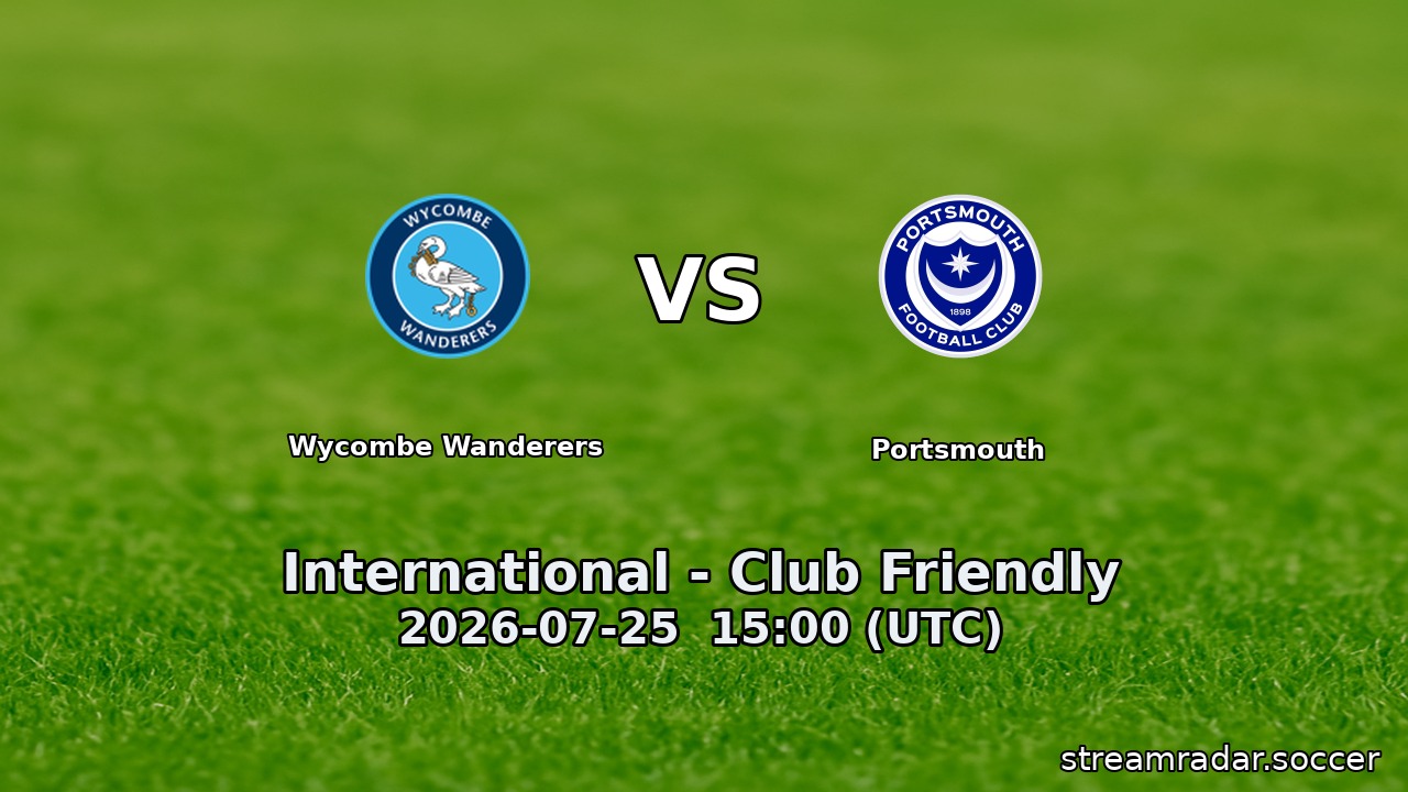 Wycombe Wanderers vs Portsmouth