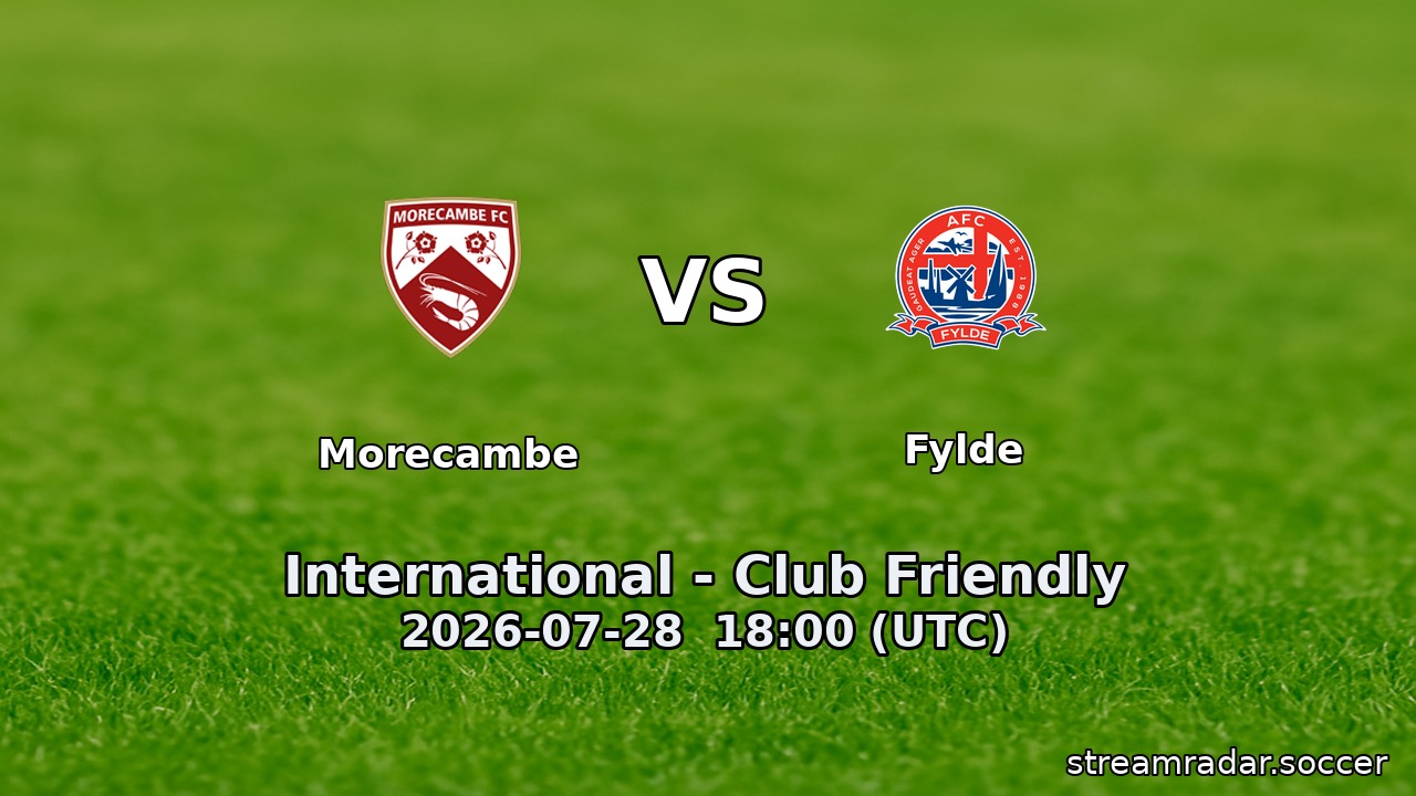 Morecambe vs Fylde