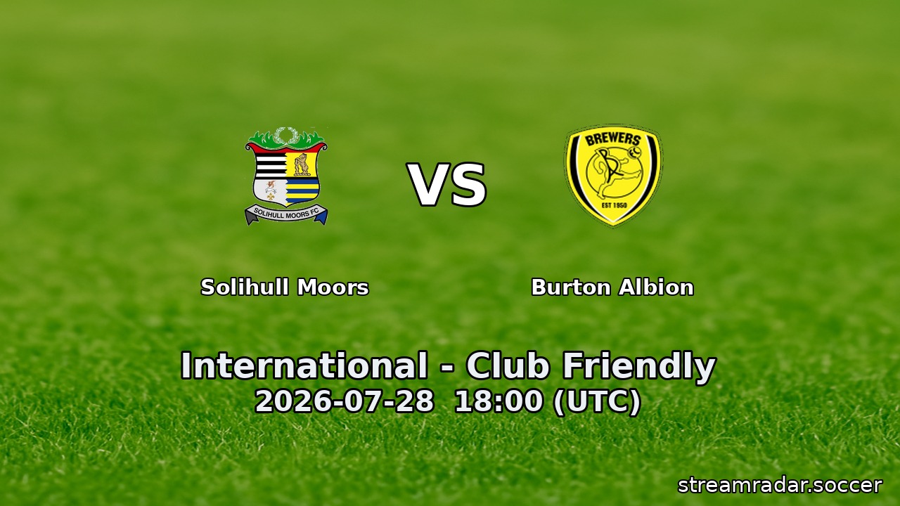 Solihull Moors vs Burton Albion