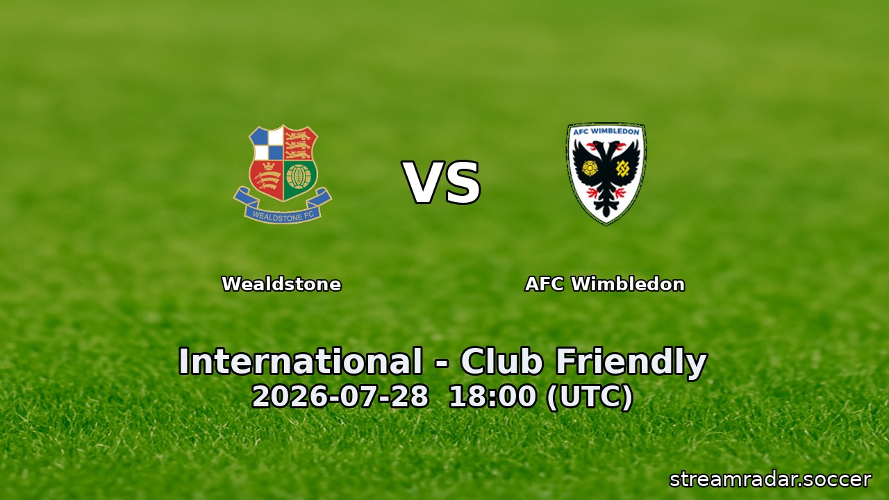 Wealdstone vs AFC Wimbledon
