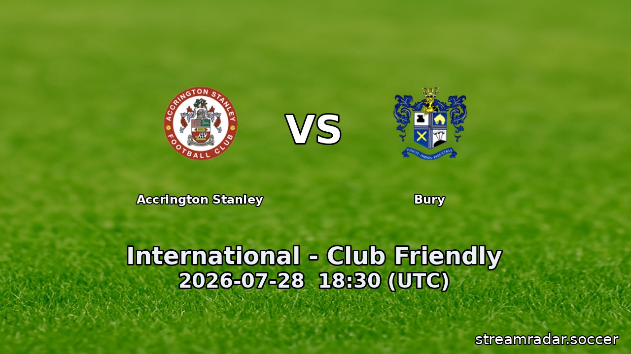 Accrington Stanley vs Bury
