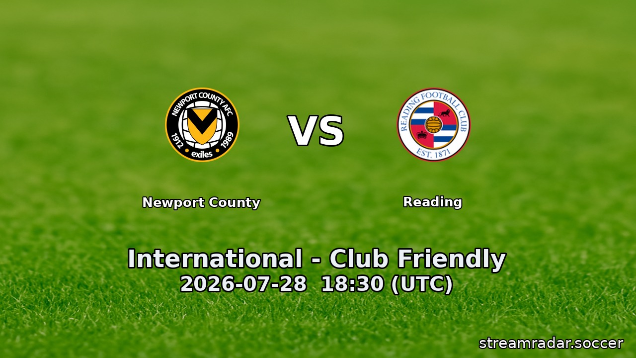 Newport County vs Reading