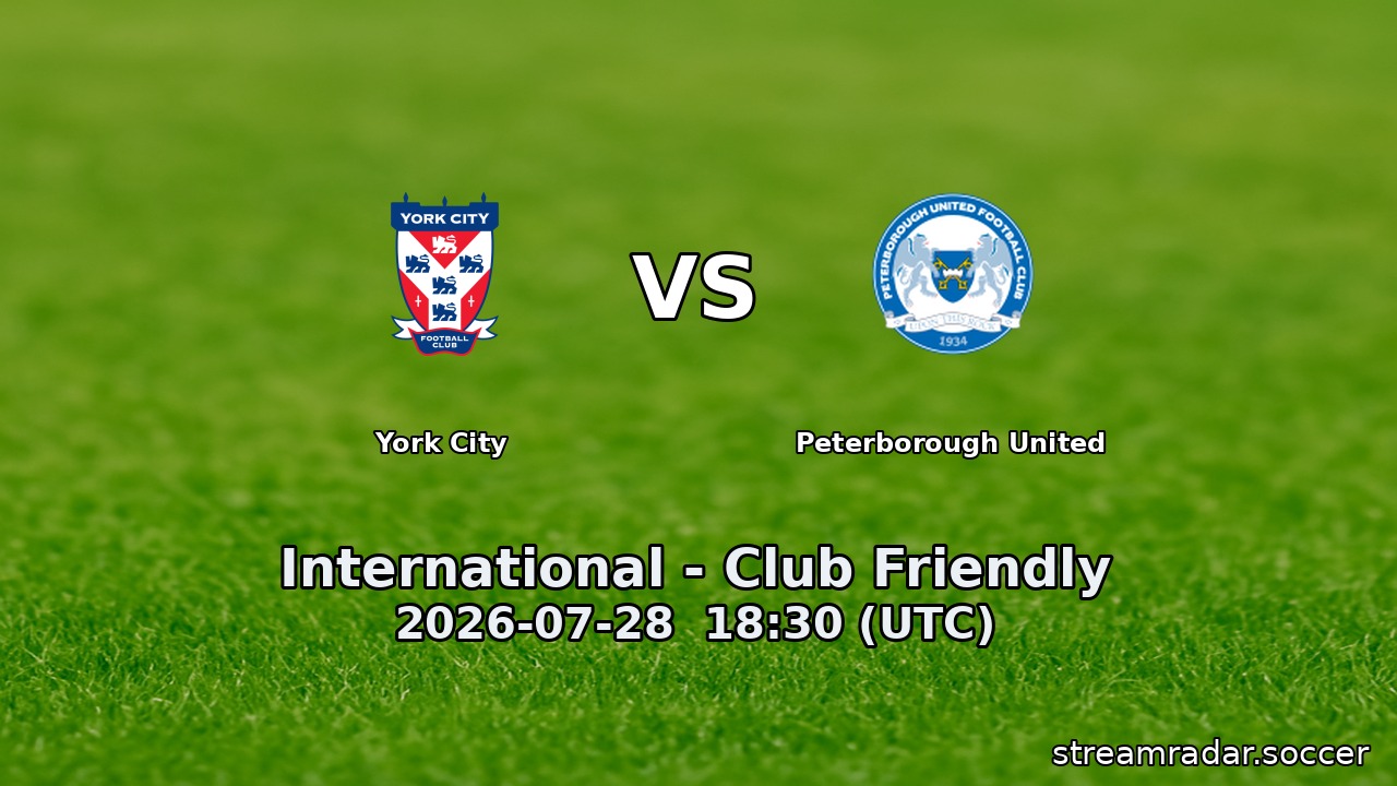 York City vs Peterborough United