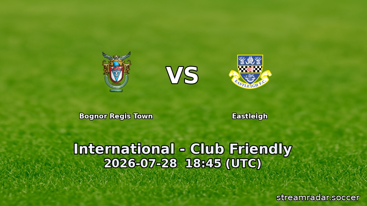 Bognor Regis Town vs Eastleigh