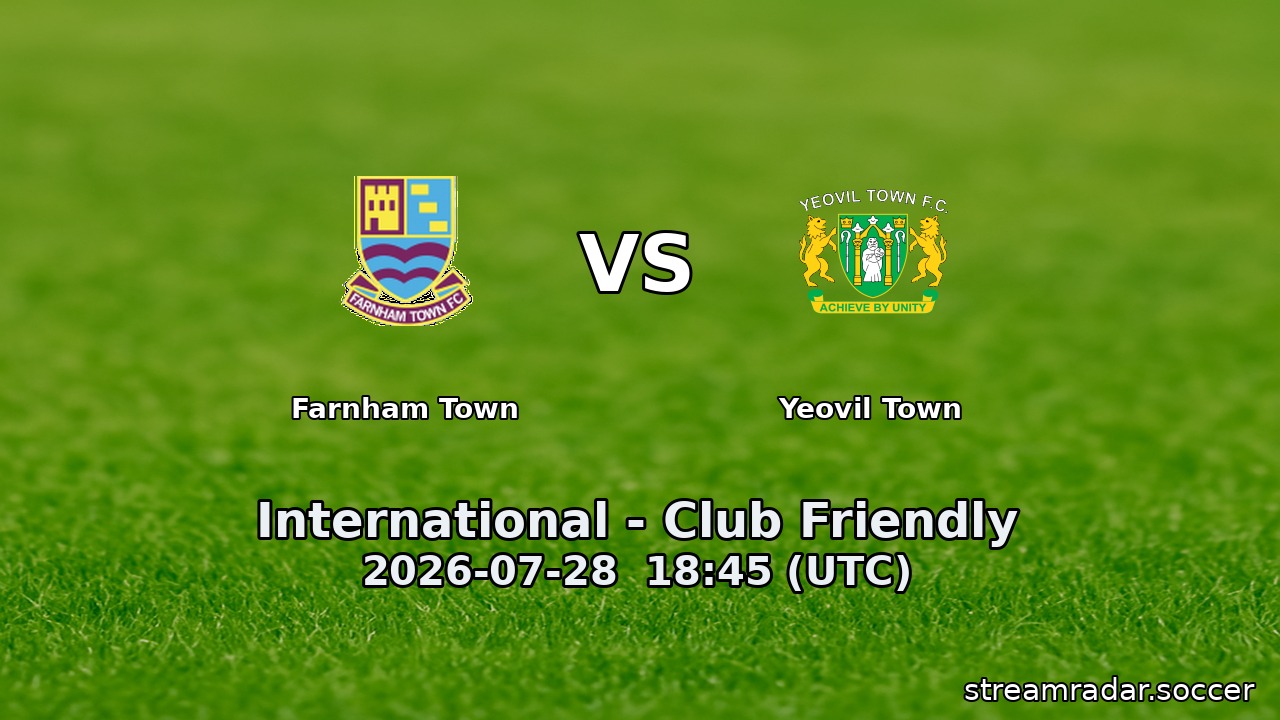 Farnham Town vs Yeovil Town