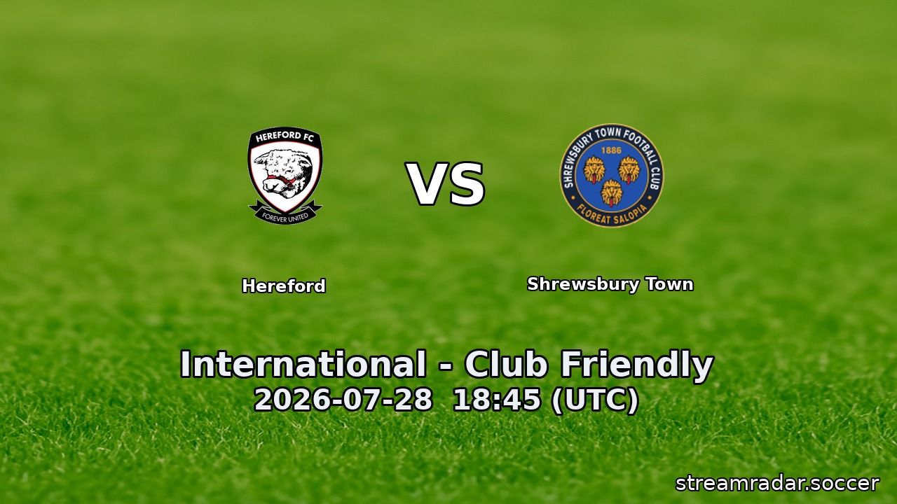 Hereford vs Shrewsbury Town