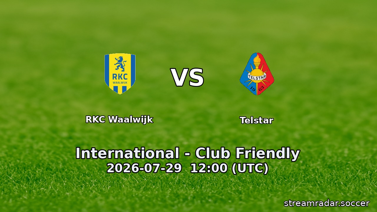 RKC Waalwijk vs Telstar