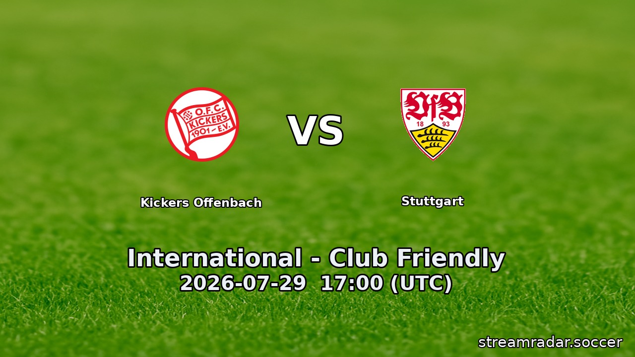 Kickers Offenbach vs Stuttgart