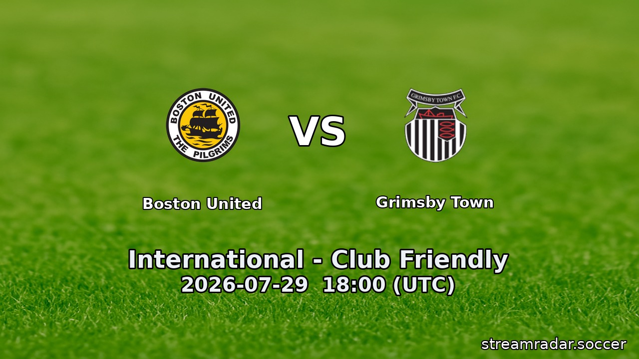 Boston United vs Grimsby Town