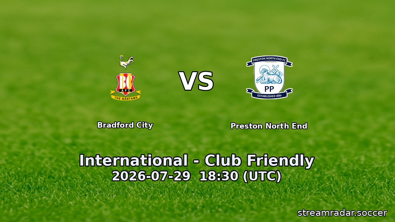 Bradford City vs Preston North End