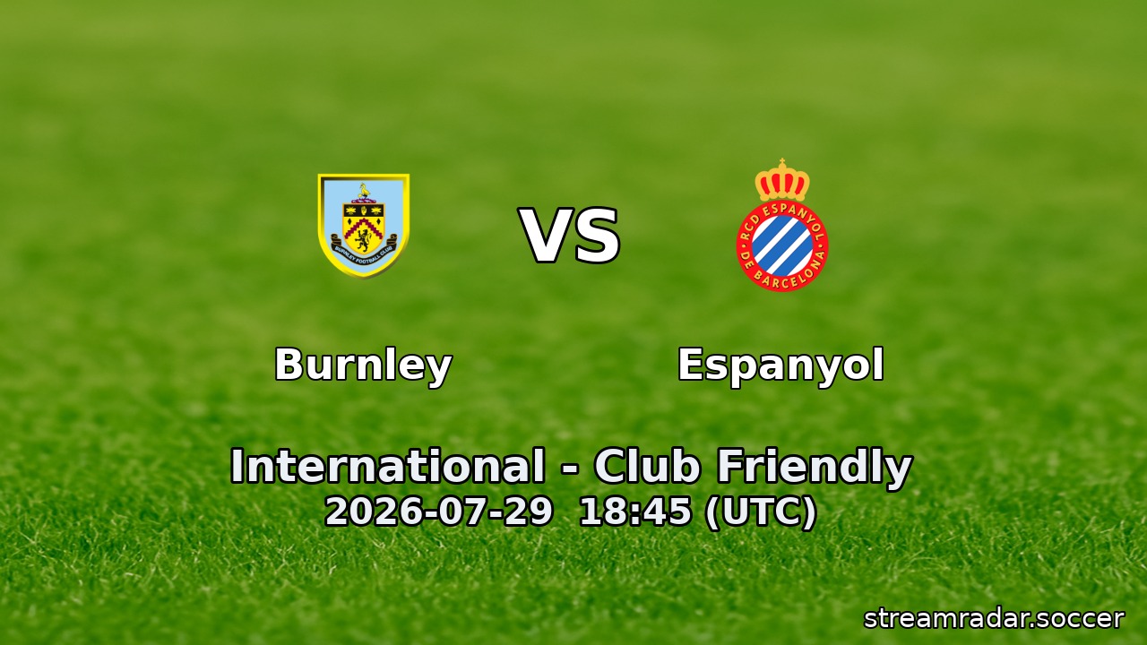 Burnley vs Espanyol
