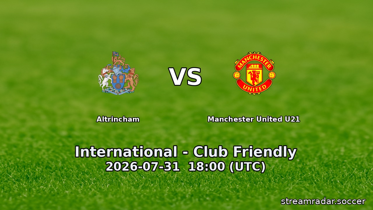 Altrincham vs Manchester United U21