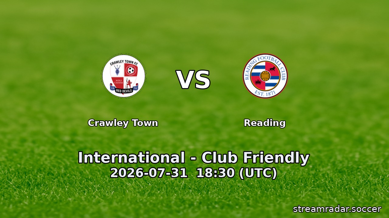Crawley Town vs Reading