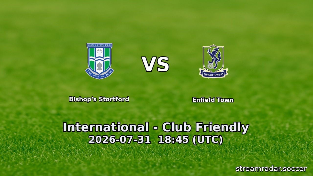 Bishop's Stortford vs Enfield Town