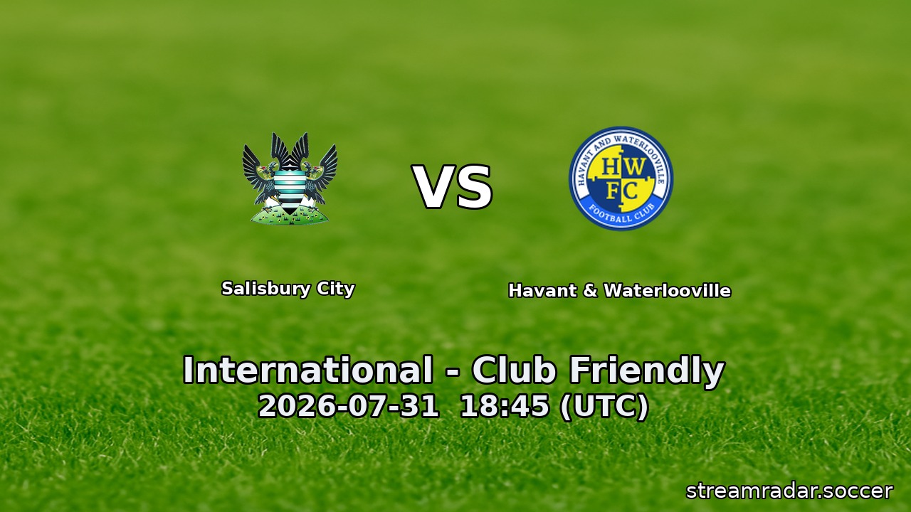 Salisbury City vs Havant & Waterlooville