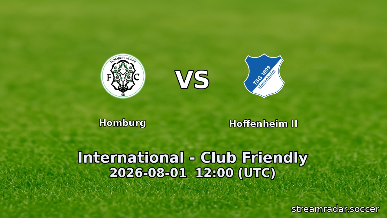 Homburg vs Hoffenheim II