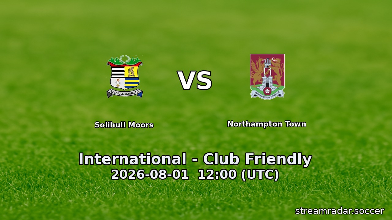 Solihull Moors vs Northampton Town
