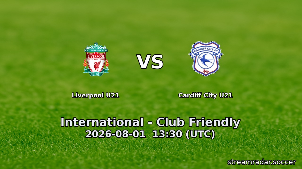Liverpool U21 vs Cardiff City U21
