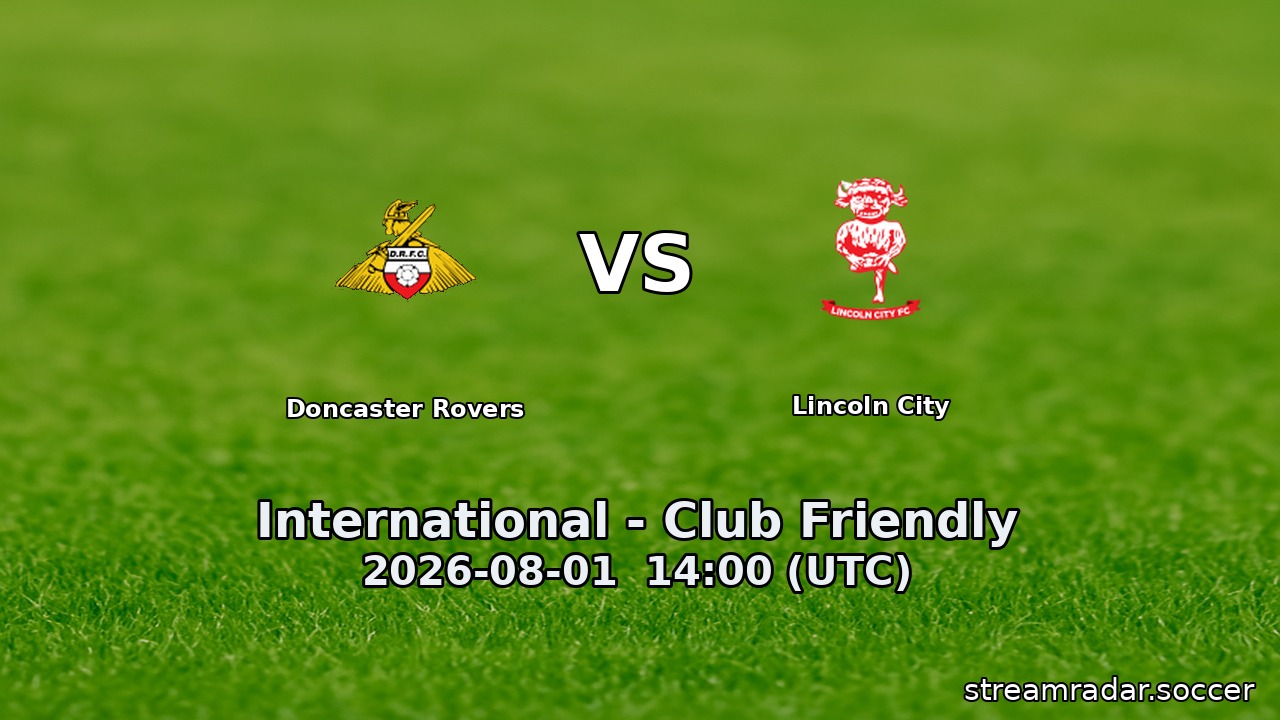 Doncaster Rovers vs Lincoln City