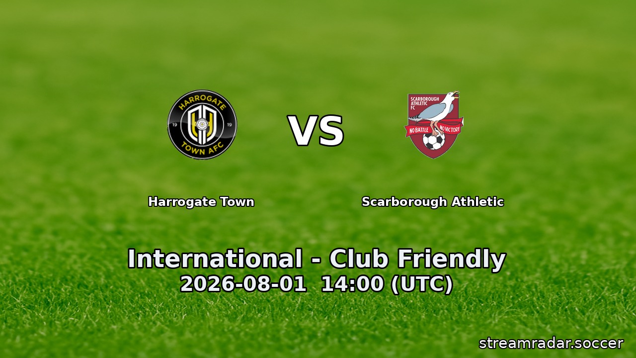 Harrogate Town vs Scarborough Athletic