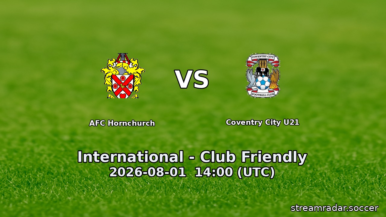 AFC Hornchurch vs Coventry City U21