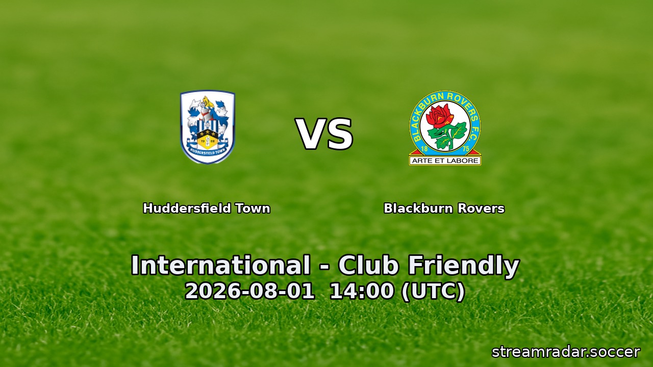 Huddersfield Town vs Blackburn Rovers
