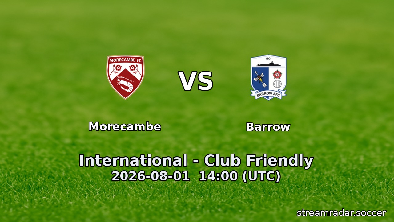 Morecambe vs Barrow