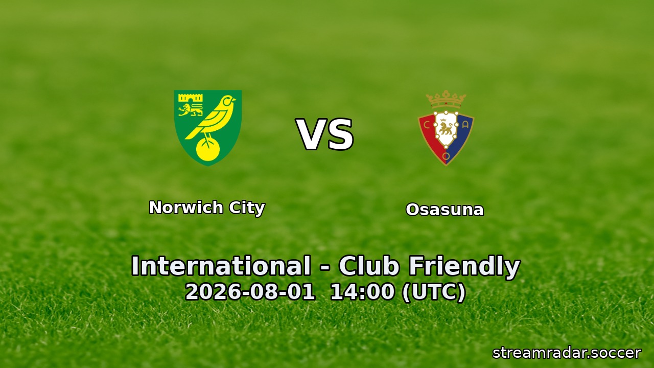 Norwich City vs Osasuna