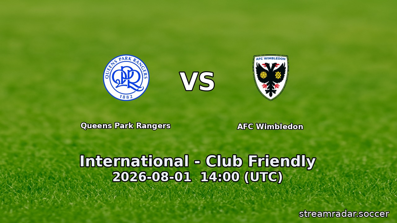 Queens Park Rangers vs AFC Wimbledon