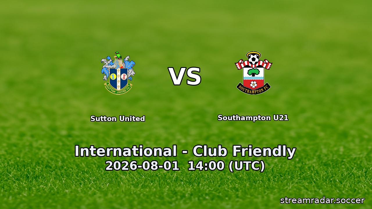 Sutton United vs Southampton U21