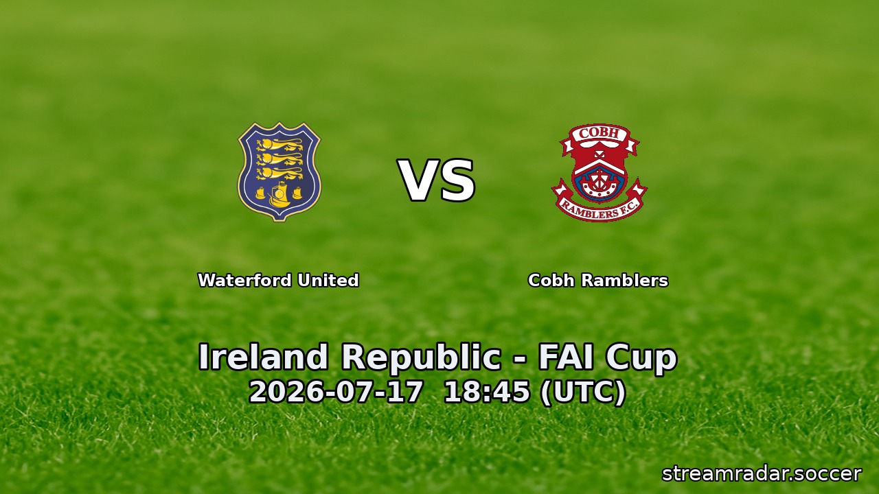 Waterford United vs Cobh Ramblers