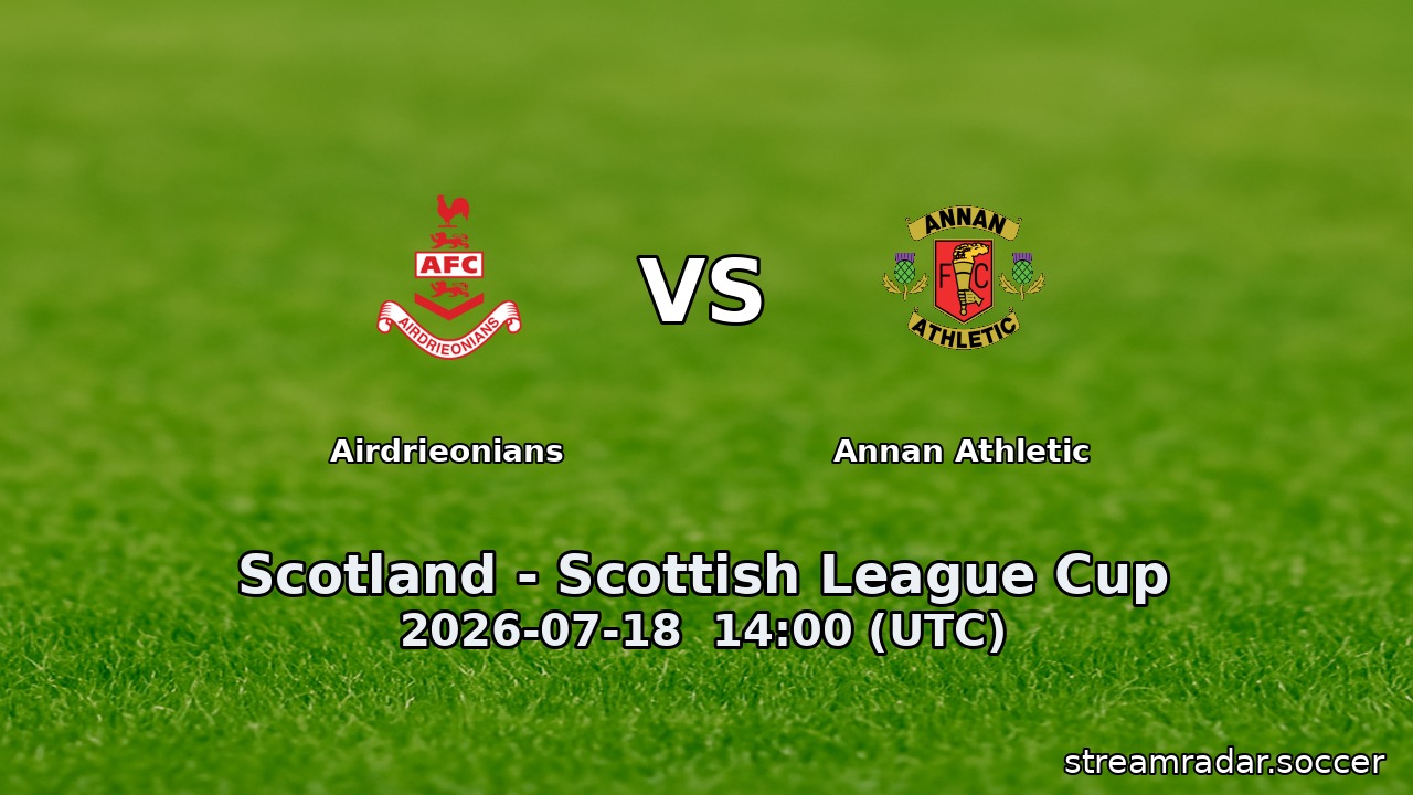 Airdrieonians vs Annan Athletic