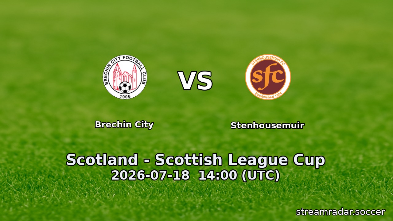 Brechin City vs Stenhousemuir