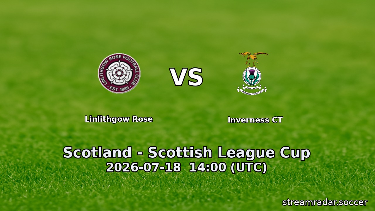 Linlithgow Rose vs Inverness CT