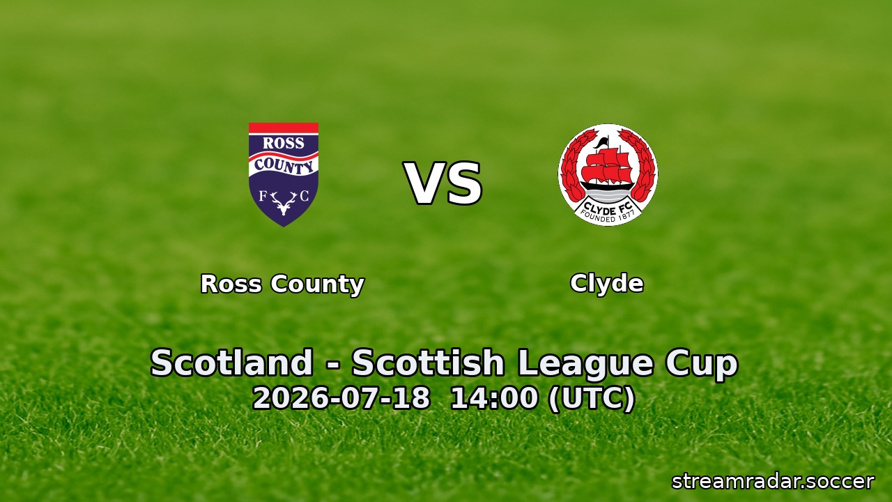 Ross County vs Clyde