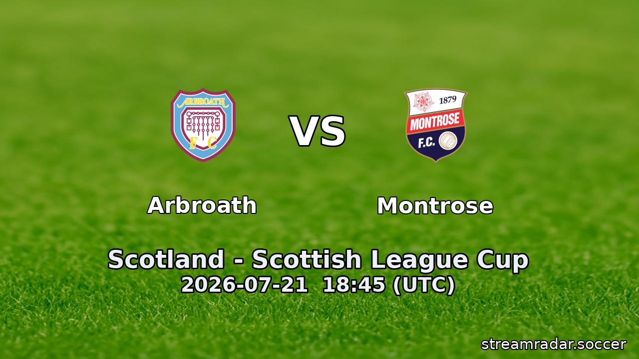Arbroath vs Montrose
