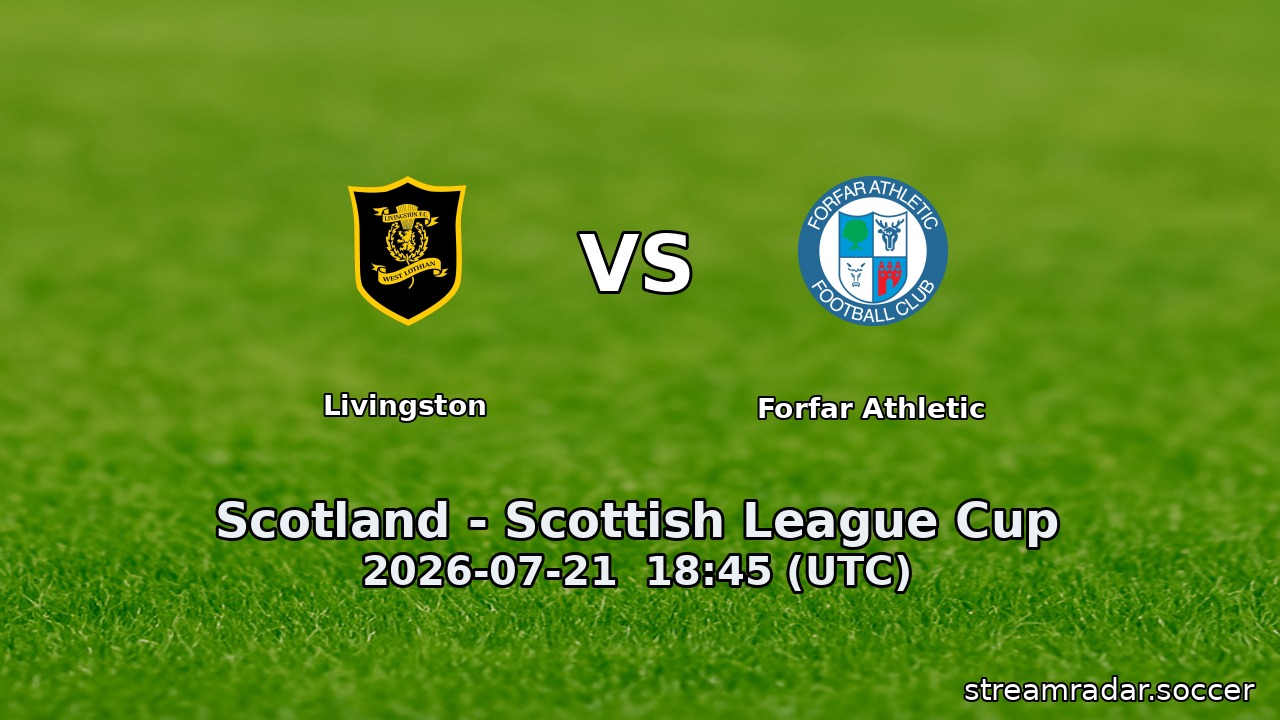 Livingston vs Forfar Athletic