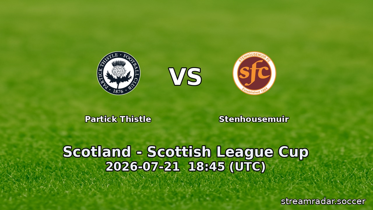 Partick Thistle vs Stenhousemuir