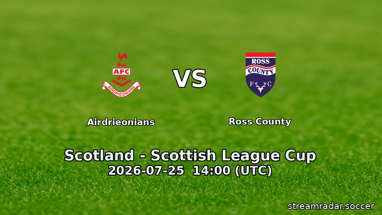 Airdrieonians vs Ross County