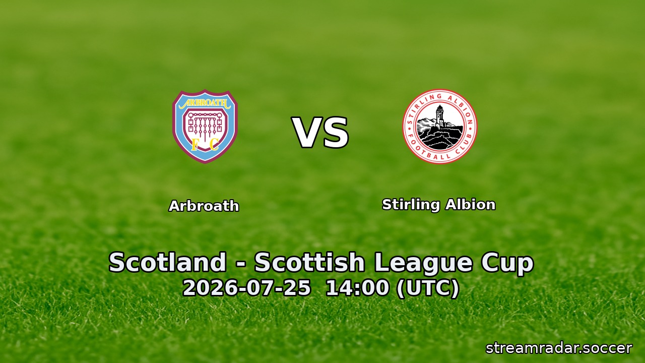 Arbroath vs Stirling Albion