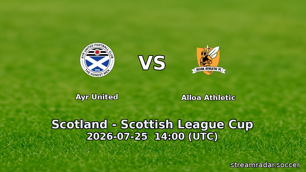Ayr United vs Alloa Athletic