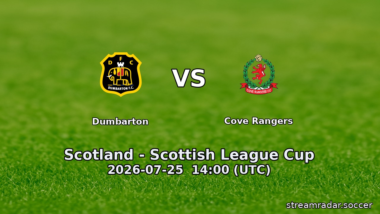 Dumbarton vs Cove Rangers